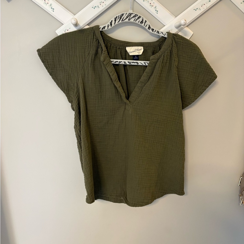 Universal Thread Dark Olive Blouse